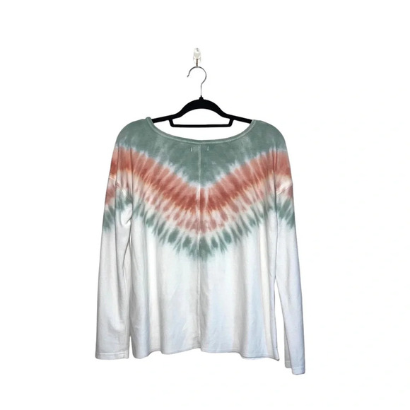 Maurices Mint Green & White Tie-dye Wide Neck Pullover Sweatshirt Xsmall Women’s - Picture 7 of 12